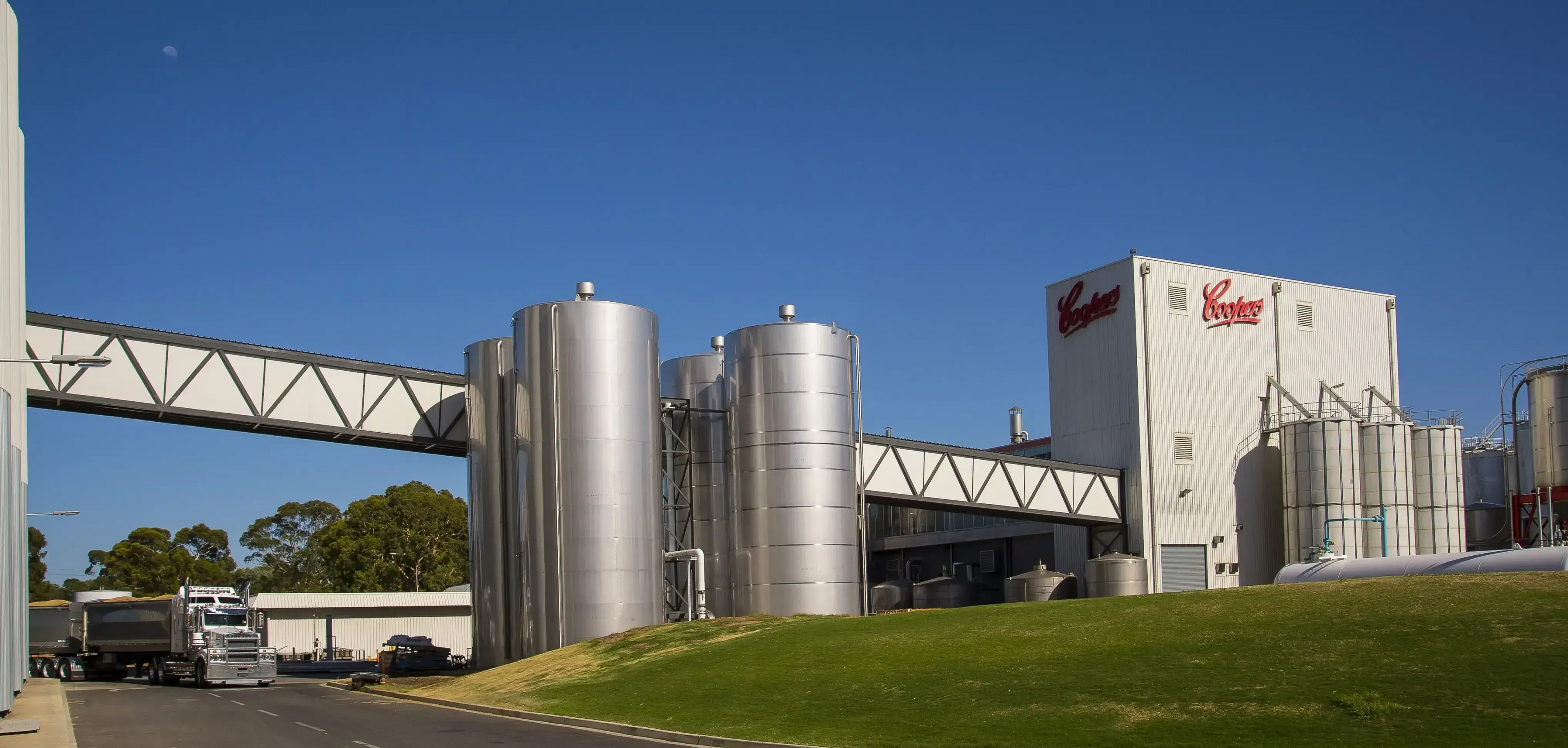 Wide shot of Coopers Brewery grounds